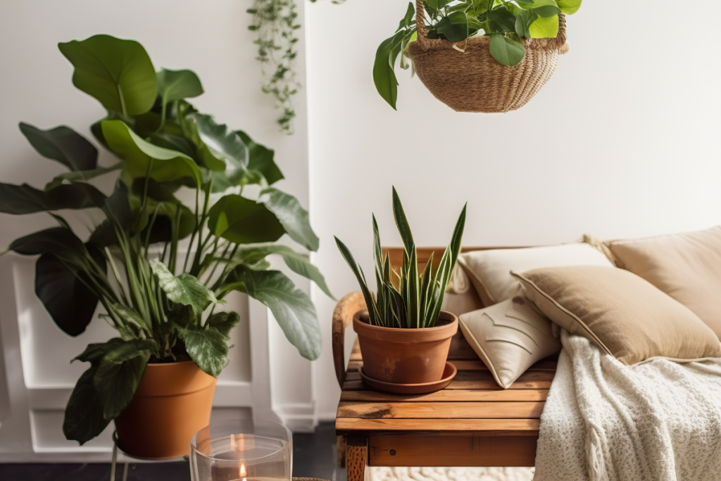 Macetas para decorar un salón