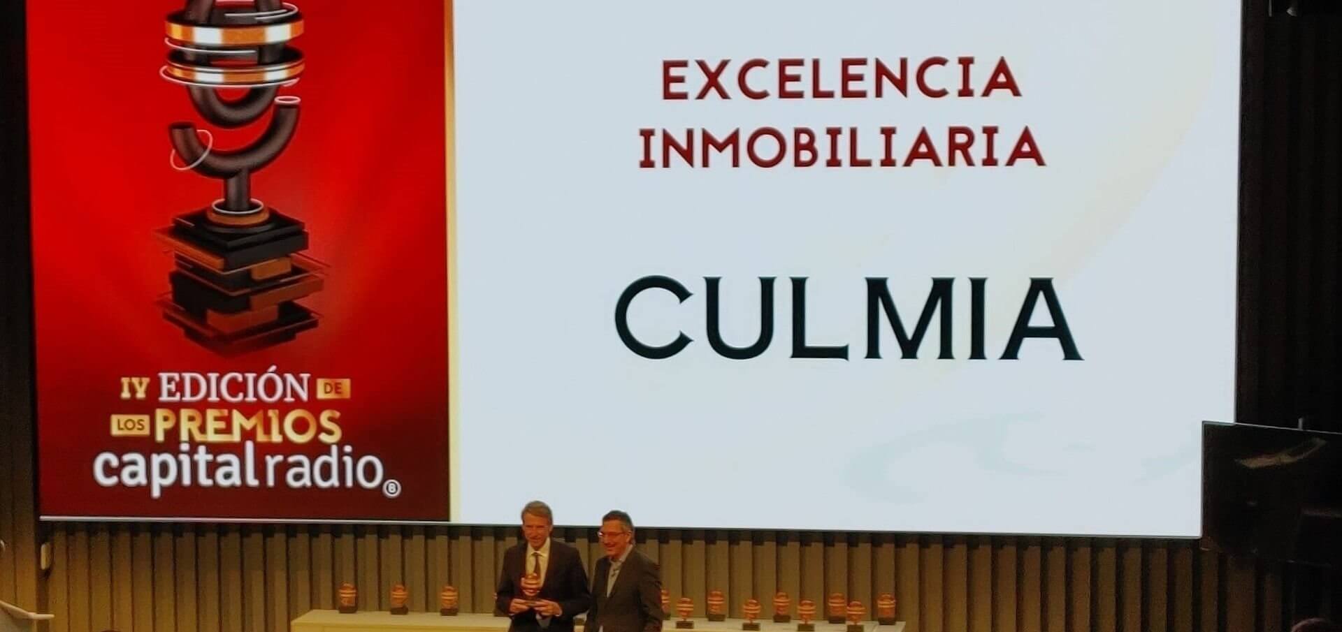 Culmia ha sido premiada a la excelencia inmobiliaria en la IV Edición de los premios Capital Radi